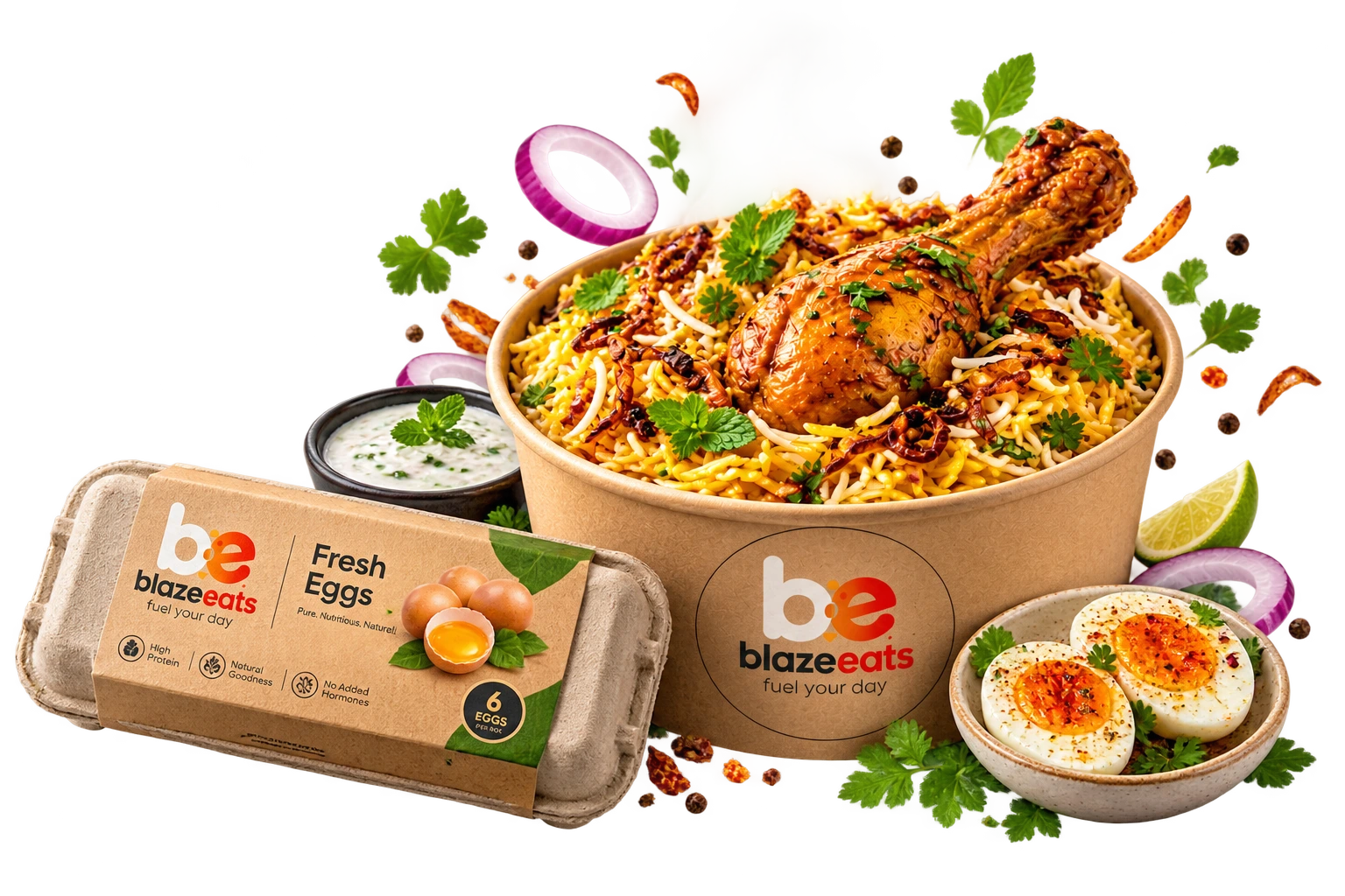 Freshly prepared gourmet dishes